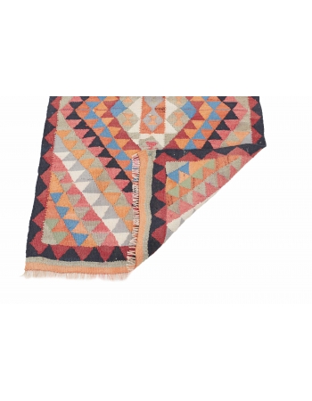 Colorful Vintage Kilim Runner - 3`3" x 11`0"