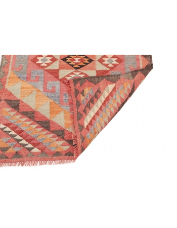 Vintage Herki Kilim Runner - 3`5" x 11`9"