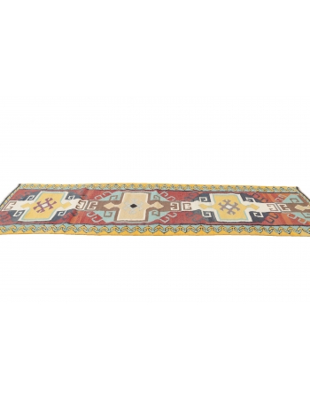 Colorful Vintage Kilim Runner - 2`9" x 11`2"