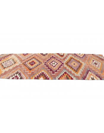 Vintage Handwoven Kilim Runner - 3`2" x 9`5"