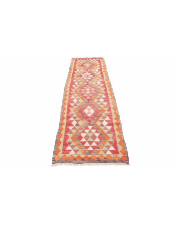 Colorful Vintage Kilim Runner - 2`10" x 9`0"