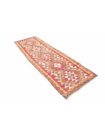 Colorful Vintage Kilim Runner - 2`10" x 9`0"