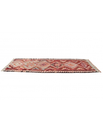 Decorative Vintage Kilim Runner - 3`5" x 10`11"