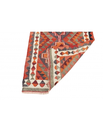 Colorful Vintage Kilim Runner - 3`5" x 9`7"