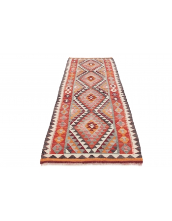 Vintage Decorative Kilim Runner - 3`1" x 8`11"