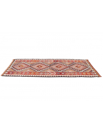 Vintage Decorative Kilim Runner - 3`1" x 8`11"