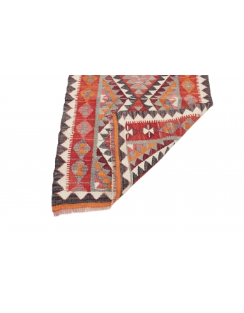 Vintage Decorative Kilim Runner - 3`1" x 8`11"