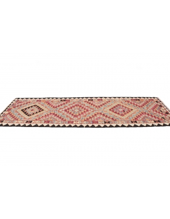 Vintage Decorative Kilim Runner - 3`2" x 9`10"