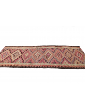 Decorative Vintage Kilim Runner - 3`7" x 9`9"