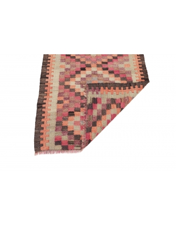 Decorative Vintage Kilim Runner - 3`7" x 9`9"