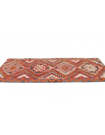 Handwoven Vintage Kilim Runner - 3`4" x 10`2"