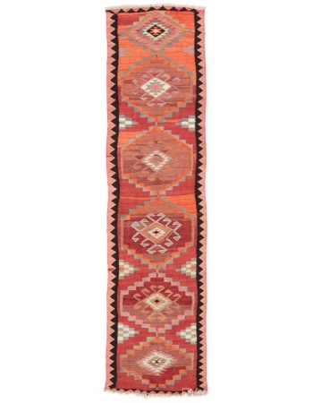 Vintage Herki Kilim Runner - 2`10" x 11`5"