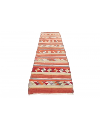 Vintage Herki Kilim Runner - 2`10" x 10`0"