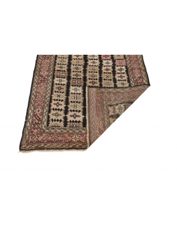 Antique Caucasian Wool Rug - 3`6" x 4`9"