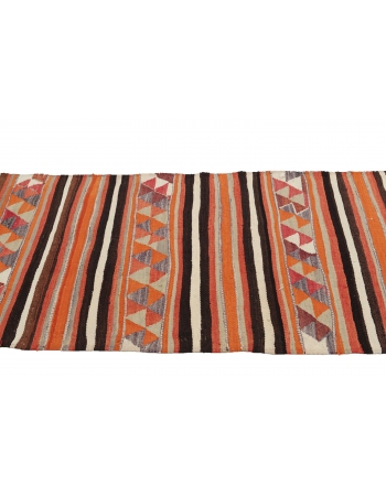 Vintage Decorative Kilim Runner - 3`0" x 10`6"