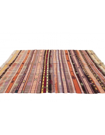 Striped Turkish Vintage Kilim - 6`7" x 10`8"