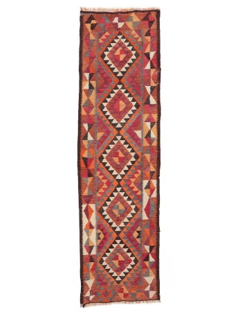 Vintage Herki Kilim Runner - 2`11" x 10`6"