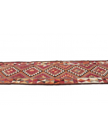 Vintage Herki Kilim Runner - 2`11" x 10`6"