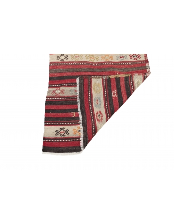 Striped Vintage Kilim Runner - 2`6" x 13`3"