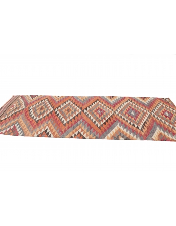 Colorful Vintage Kilim Runner - 3`1" x 9`9"