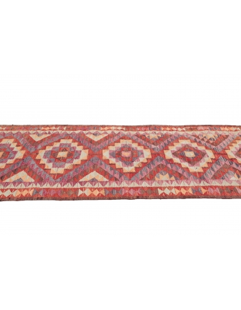 Vintage Herki Kilim Runner - 3`2" x 10`11"