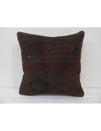 Handmade kilim pillow cover brown