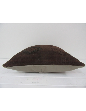 Handmade kilim pillow cover brown