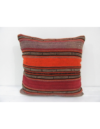 vintage colorful striped kilim pillow cover