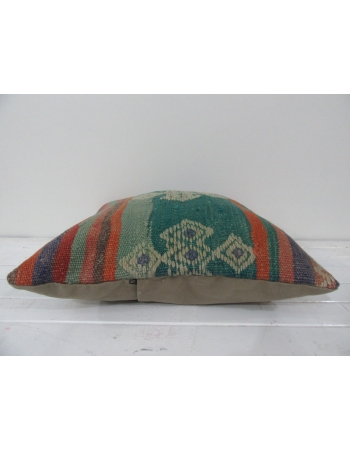 Turkish vintage kilim pillow cover