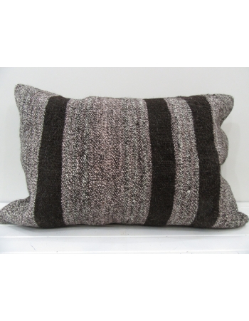 Gray Decorative vintage kilim pillow cover