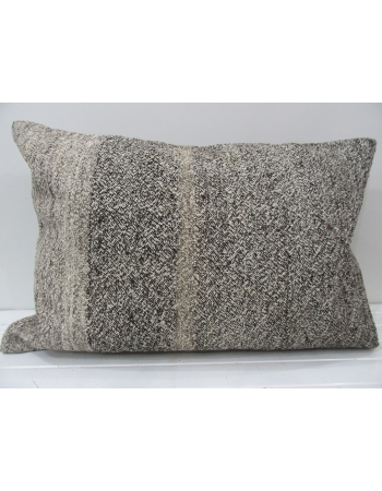 Gray Handmade decorative Turkish kilim pillow cover