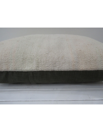 White Decorative vintage kilim pillow cover
