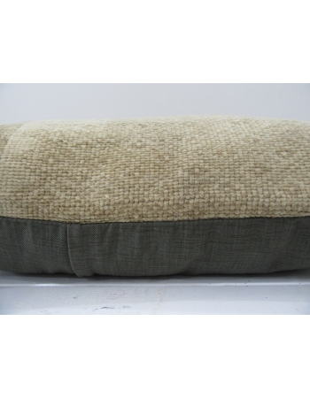 Handmade beige decorative pillow cover