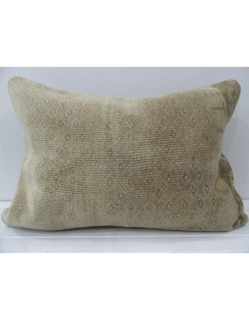 Handmade beige vintage Turkish pillow cover