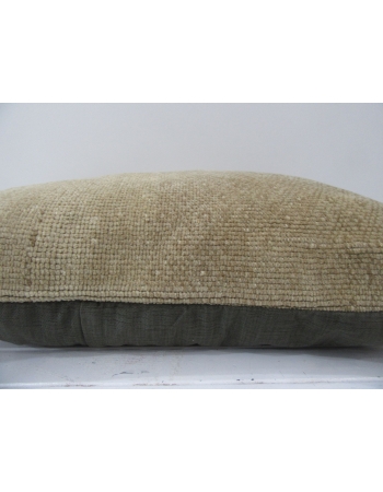 Handmade beige vintage Turkish pillow cover