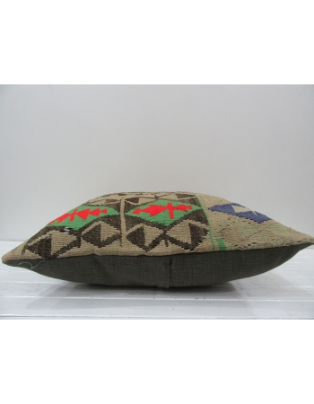 Vintage Turkish kilim pillow cover