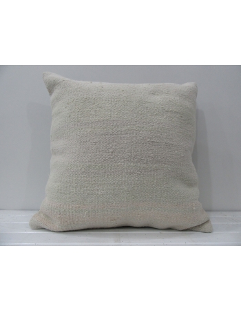 White handmade decorative pillow cover