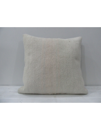 White handmade decorative pillow cover