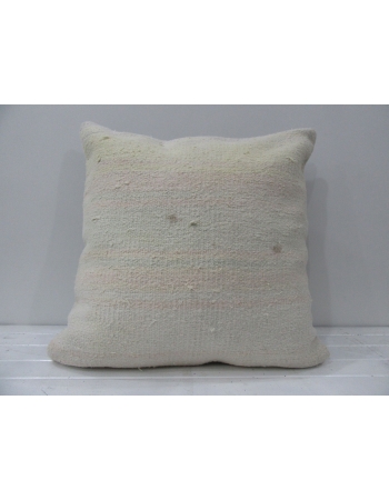 White handmade decorative pillow cover