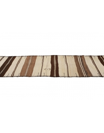 Modern Vintage Striped Kilim Runner - 2`8" x 11`4"