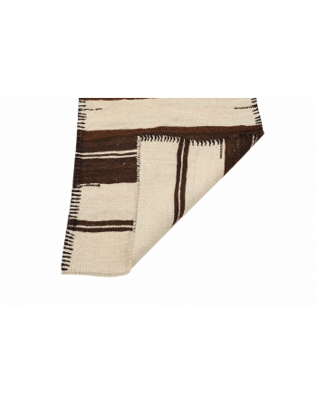Modern Vintage Striped Kilim Runner - 2`8" x 11`4"