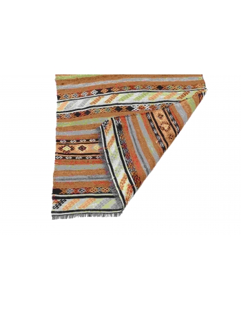 Embroidered Vintage Kilim Runner - 2`8" x 10`2"