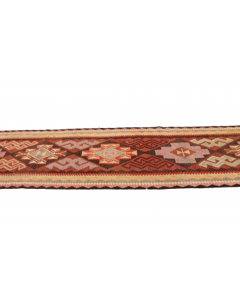 Decorative Vintage Kilim Runner - 2`9" x 12`5"