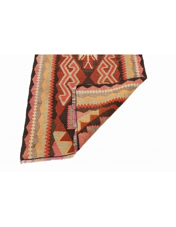 Decorative Vintage Kilim Runner - 2`9" x 12`5"