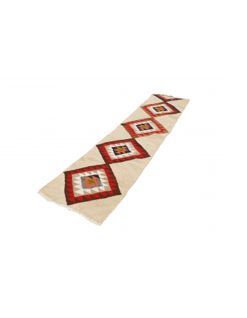 Vintage Decorative Kilim Runner - 2`4" x 8`0"