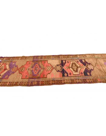 Vintage Decorative Herki Runner Rug - 2`11" x 12`2"