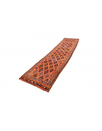 Decorative Vintage Herki Runner - 3`0" x 12`6"