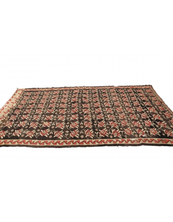 Vintage Decorative Turkish Kilim Rug - 5`2" x 10`2"