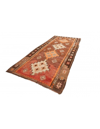 Decorative Vintage Kilim Rug - 5`9" x 11`11"