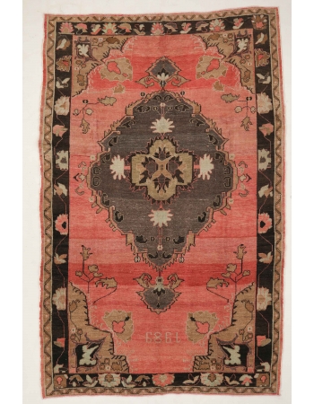 Large Vintage Turkish Kars Rug - 7`7" x 11`9"